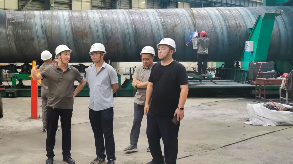 宏兴管业:迎来考察团 展现硬实力-宇龙宏兴管业